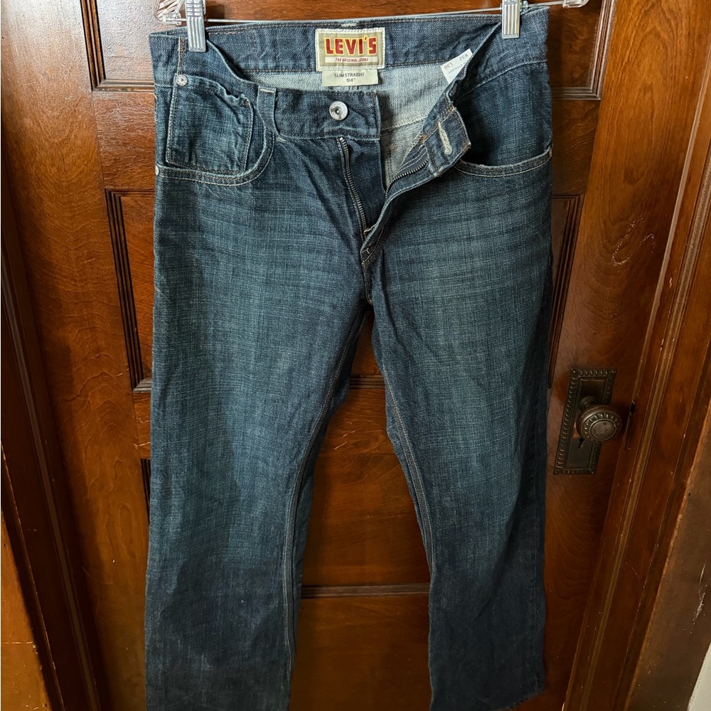 Levi's women’s Dark Blue straight leg jeans